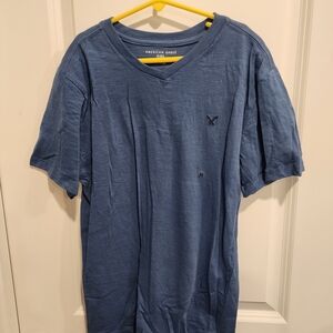 American Eagle Outfitters Kids Blue V-Neck Tee